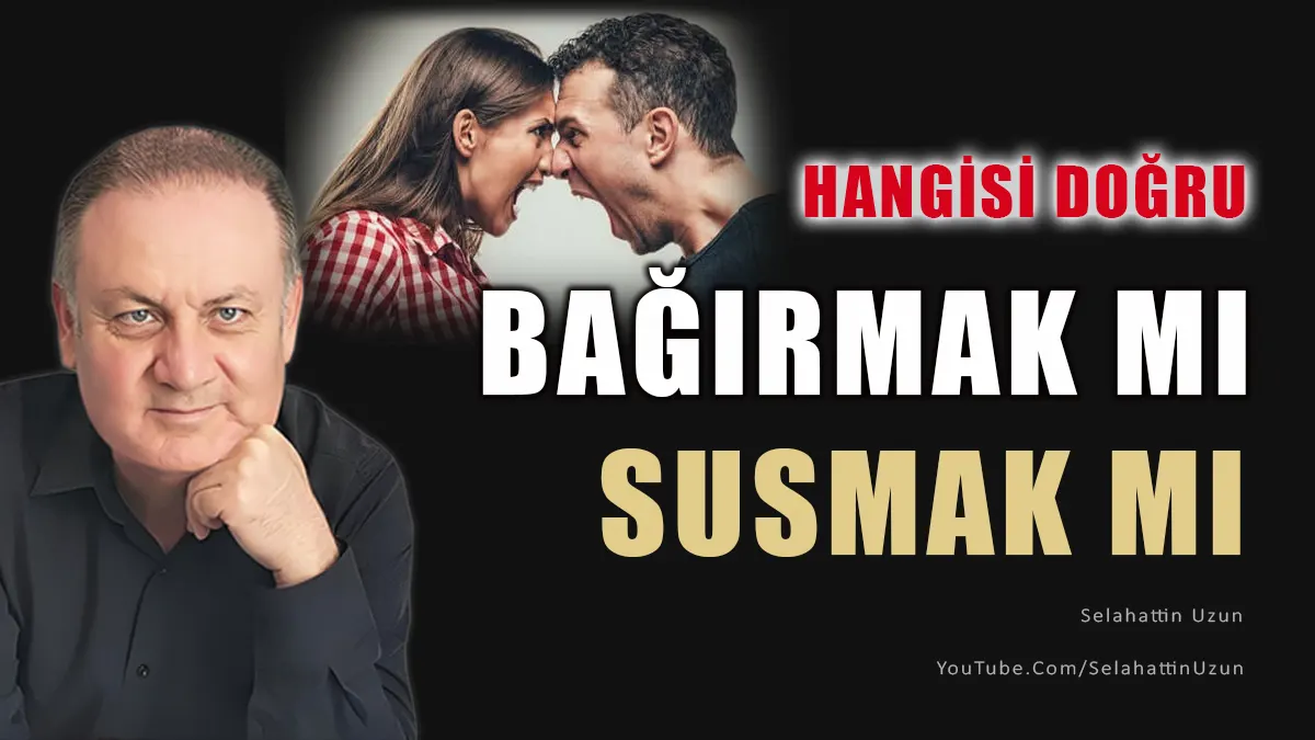 Bağırmak mu Susmak mı başlıklı köşe yazısı öne çıkan görselli